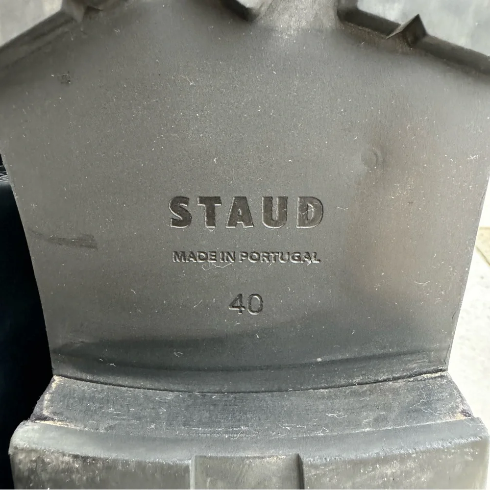 STAUD Dutch Boots Black Leather